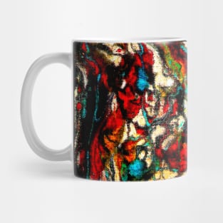 Abstract marble texture textile digital design Mug